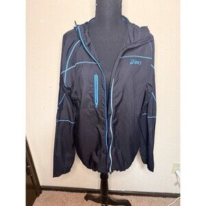 ASICS Women’s Running Cycle Light Weight Hooded Full Zip Jacket Size Large